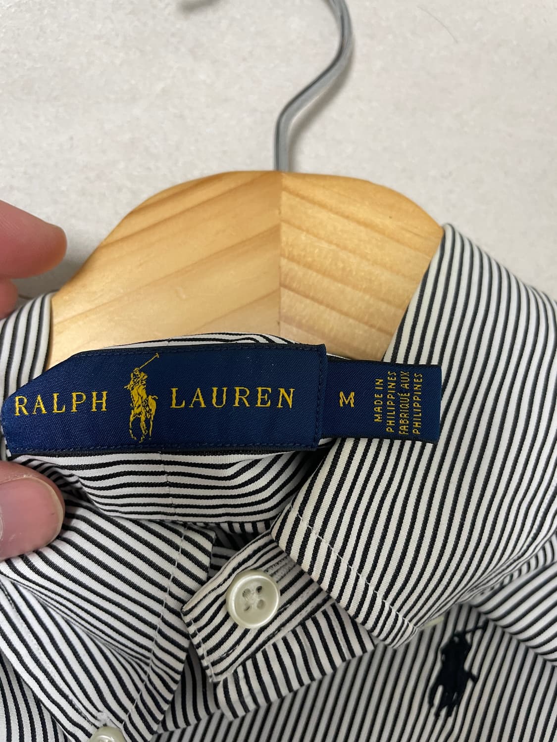 폴로 스트라이프 셔츠 M 상품이미지3