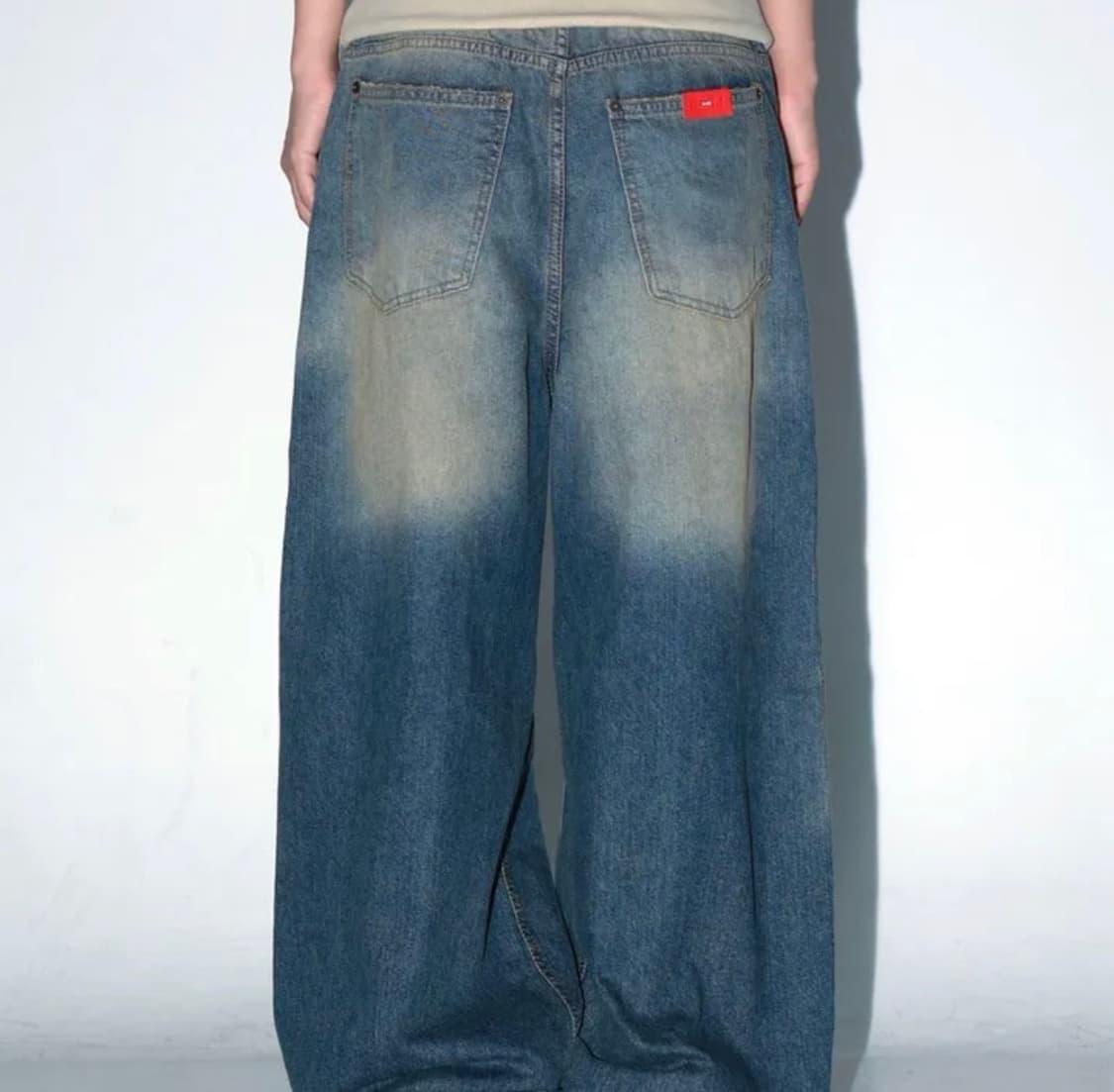 OOTJ 로우라이즈 허리밴드 키링 데님 팬츠 상품이미지2
