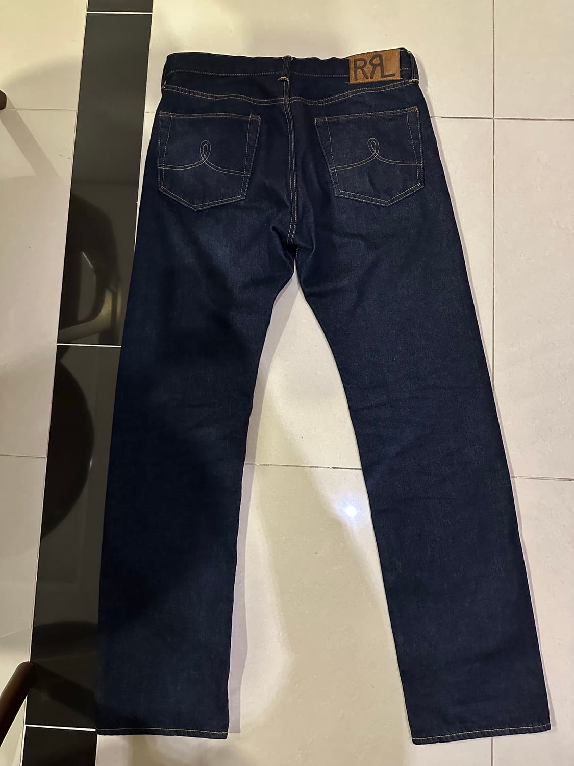 RRL 스트레이트레그 원스워시드 셀비지 진 32x32 상품이미지3