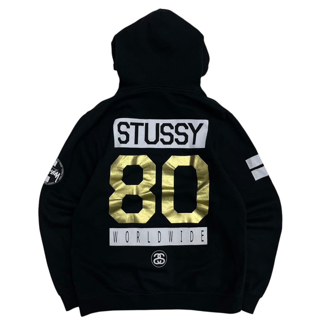 스투시 y2k 패치 블랙 후드 M 상품이미지7