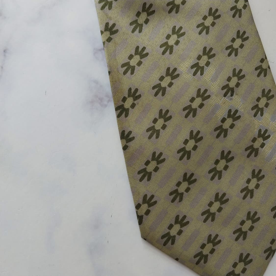 조르지오 아르마니 실크 패턴 넥타이 10.1cm A등급 K2078 상품이미지3