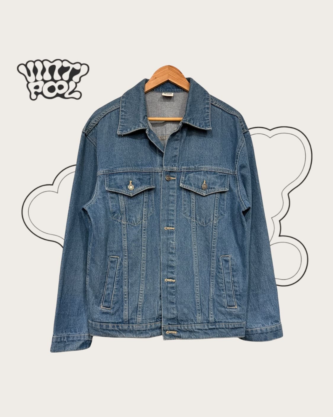 빈티지 데님 청자켓 상품이미지1