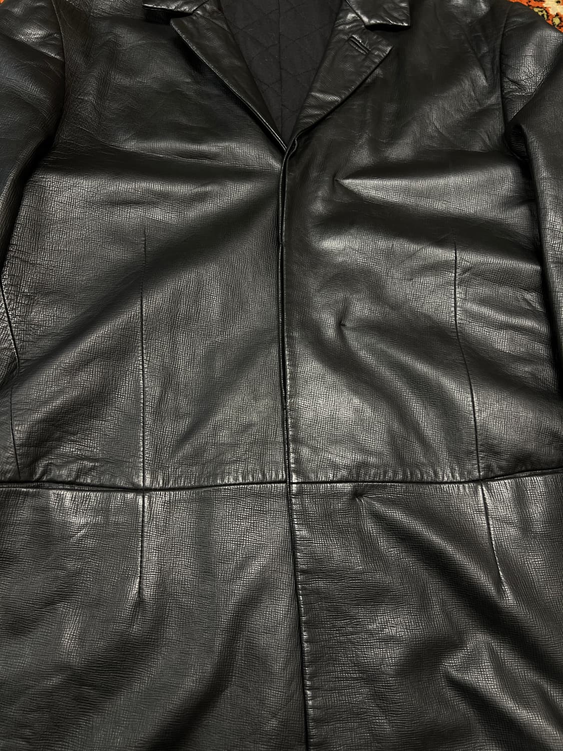 [M] DKNY 싱글 램스킨 블레이저 가죽자켓 상품이미지5