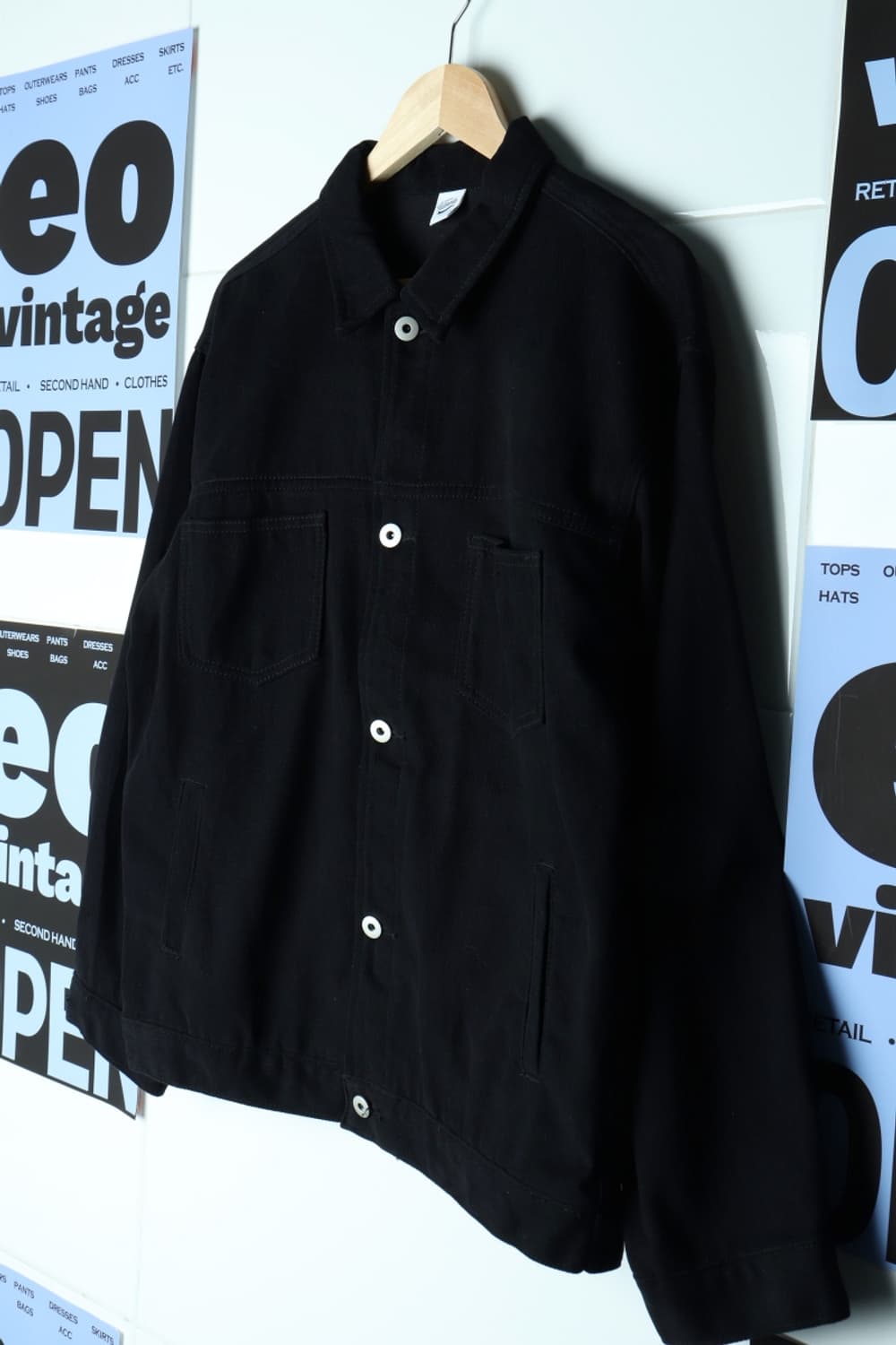 (M-XL) 파르티멘토 집업 바람막이 점퍼자켓 트러커 블랙-H30731 상품이미지1