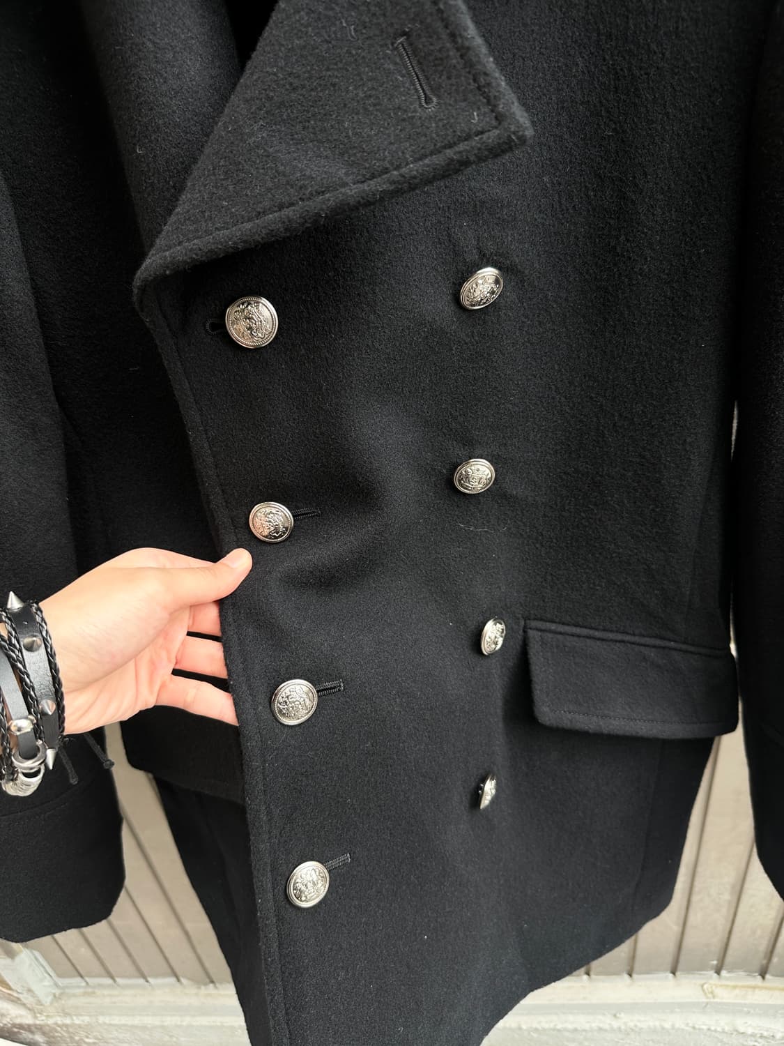 ISETAN  double silver button coat 상품이미지3