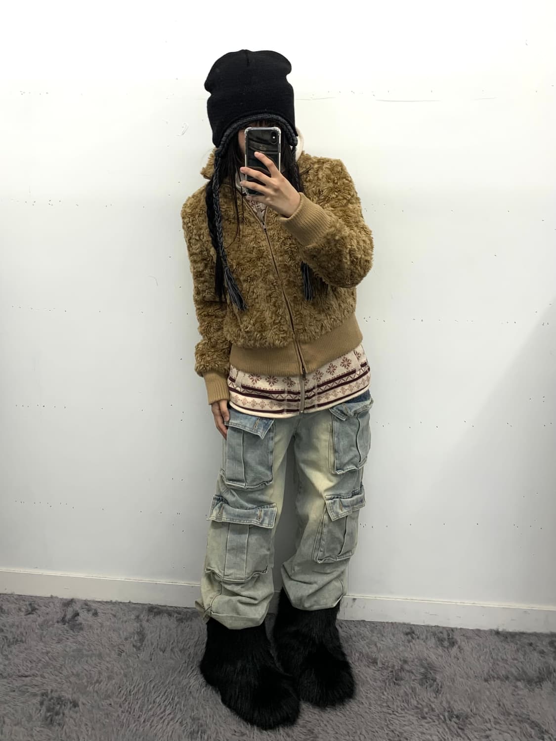 테디 퍼 크롭 자켓 상품이미지3