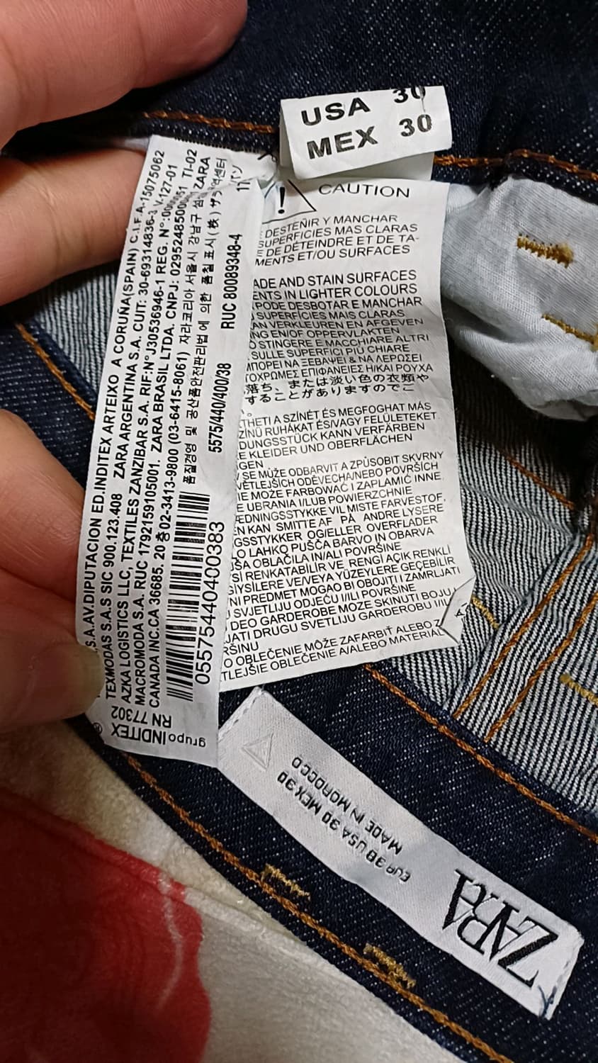 자라 청바지 30인치 기장95 상품이미지3