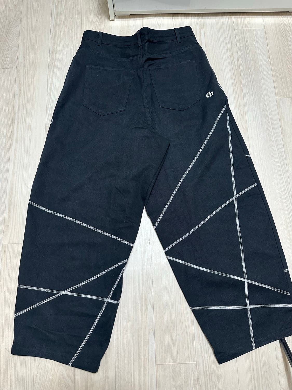 노매뉴얼 S.L WIDE PANTS -블랙 L 사이즈 상품이미지3