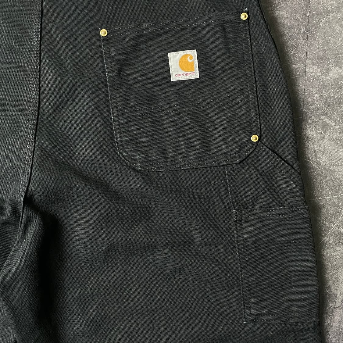 CARHARTT 칼하트 B01 블랙 더블니 카펜터 워크 팬츠 A00839 상품이미지9