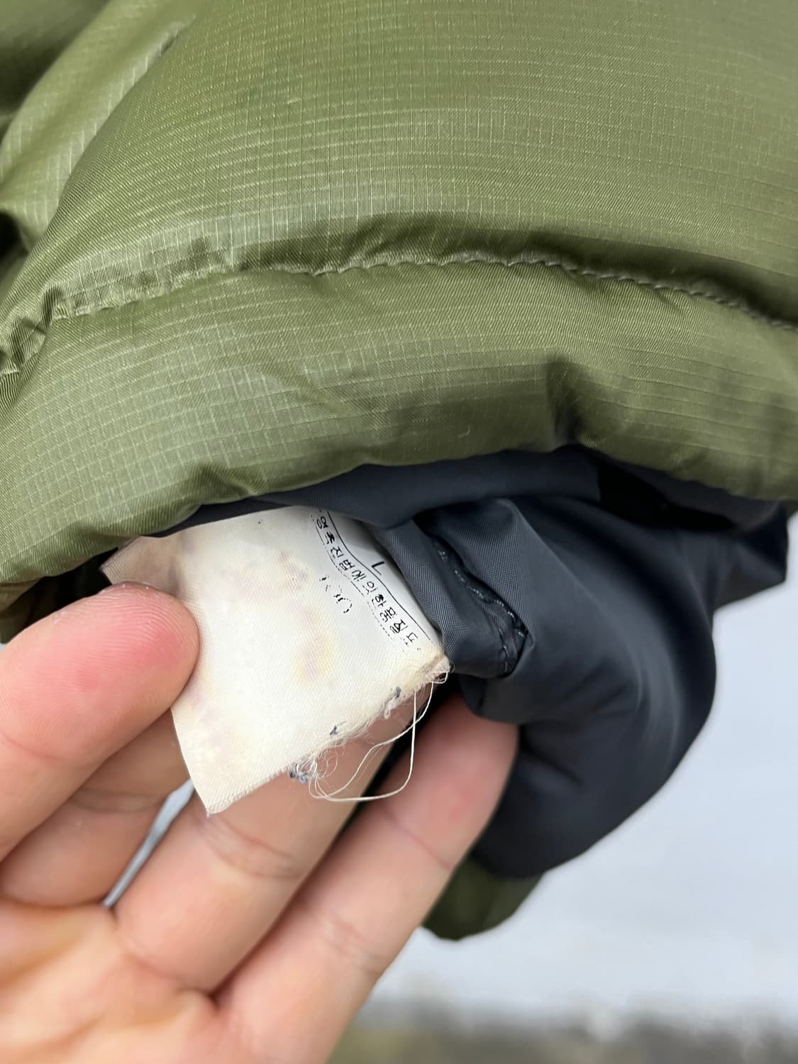 XL) THE NORTH FACE KHAKI PADDED VEST 상품이미지4