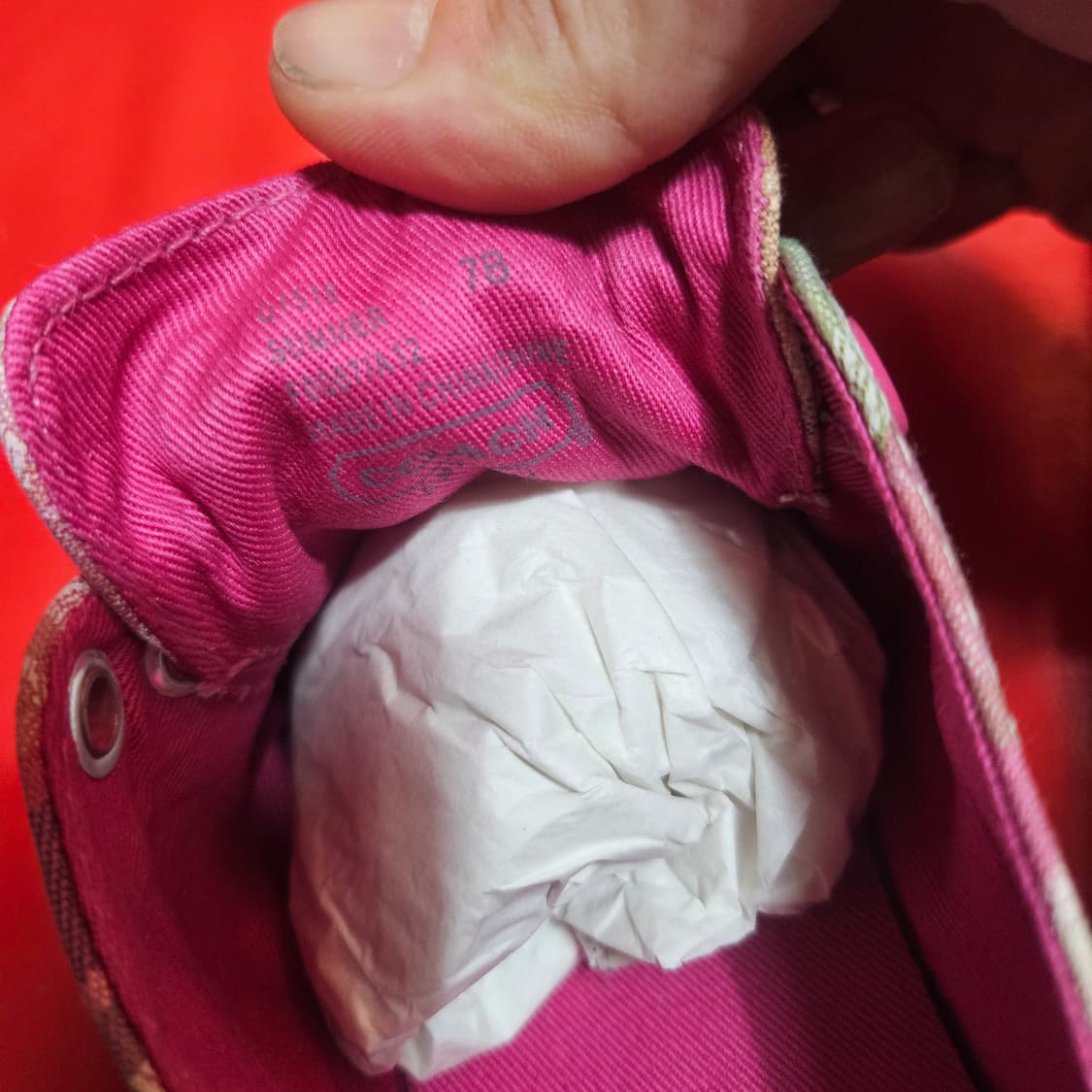 (새상품) 코치(COACH) 케이티 멀티 컬러 플래즈 컨버스 스니커즈 상품이미지7