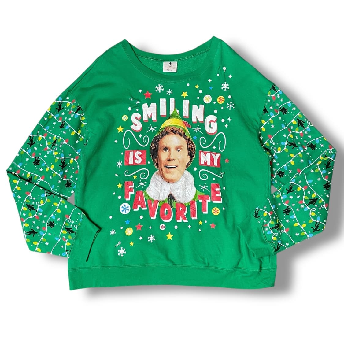 USA 크리스마스 크리스마스 패턴 프린팅 기모 맨투맨 XXL 상품이미지1