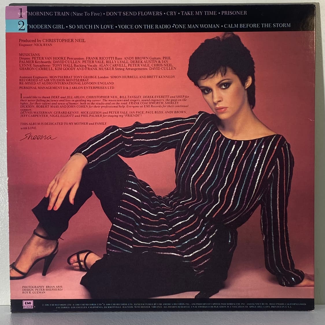 (수입중고LP-팝) Sheena Easton -Sheena Easton 상품이미지2