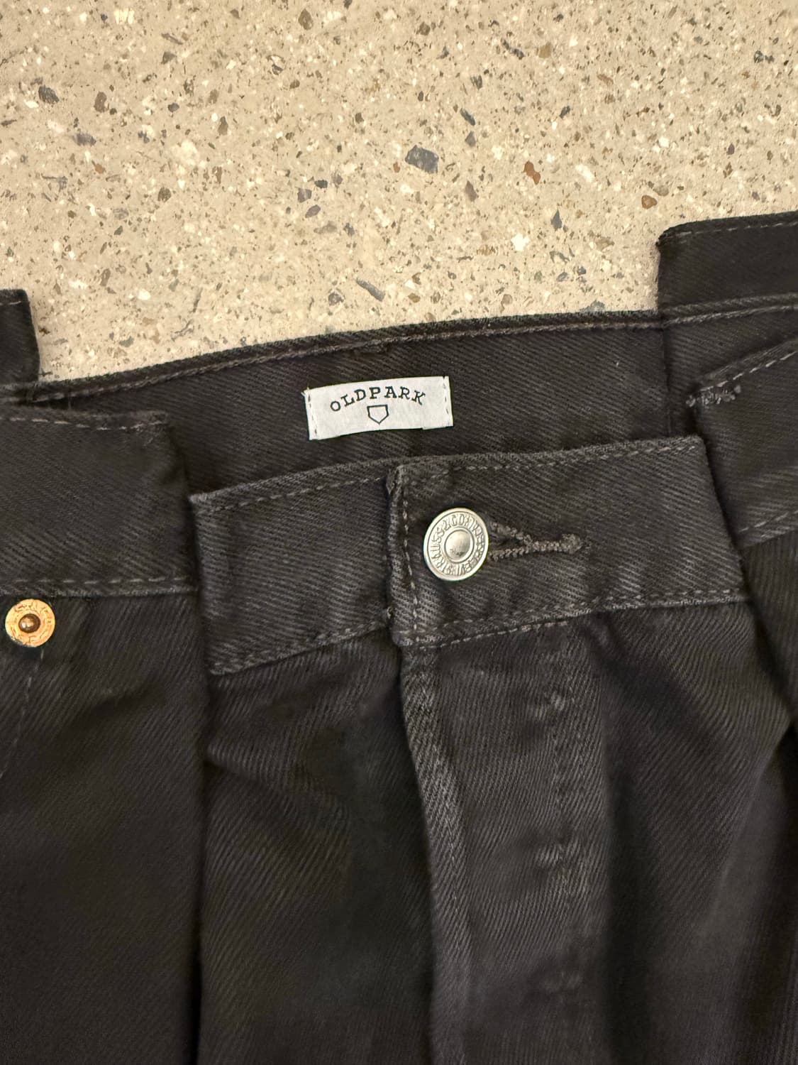 올드파크 4 tuck jean 블랙 라지 상품이미지2