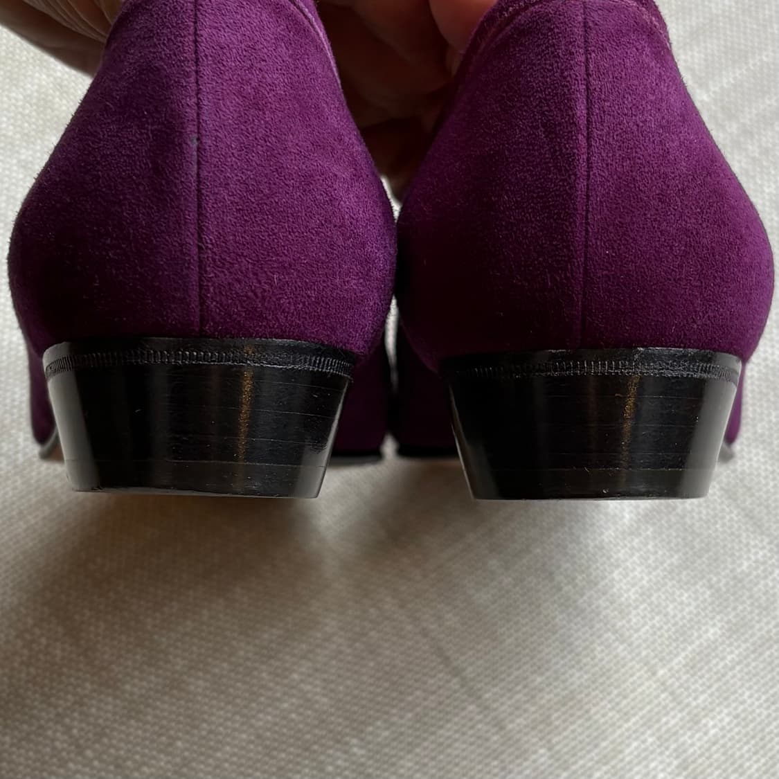 [230] 80s CELINE 퍼플 스웨이드 태슬로퍼  상품이미지5