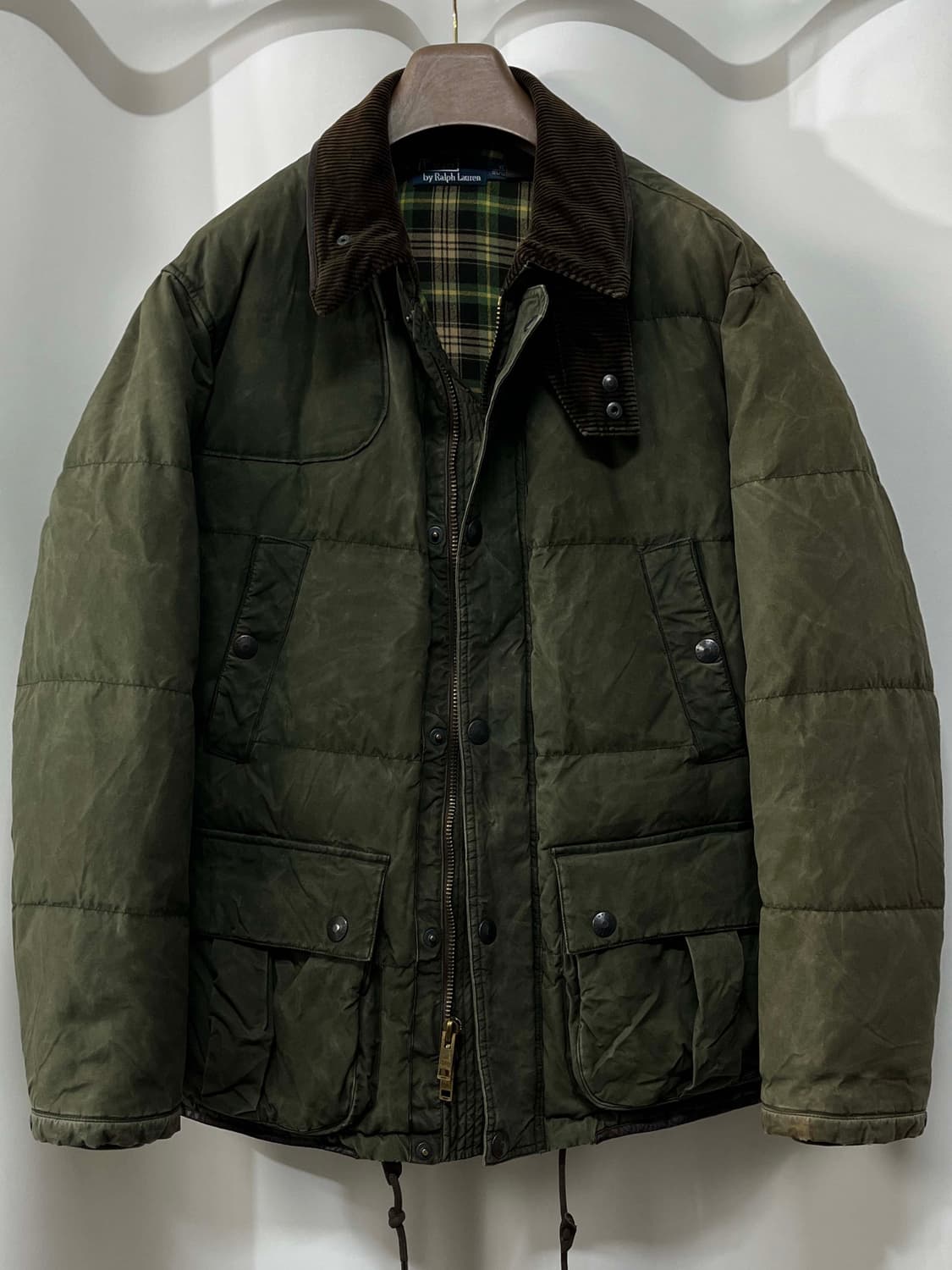 폴로 랄프로렌 코듀로이 왁스드 모호크 필드 헌팅 다운자켓 상품이미지1