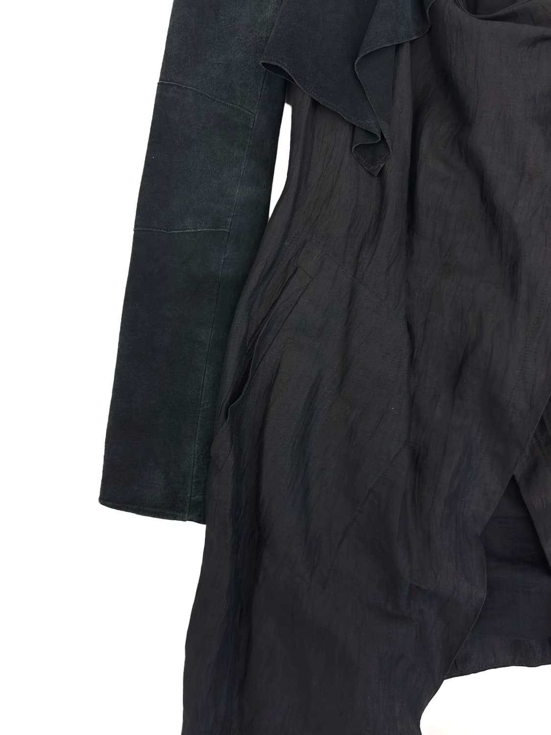 Helmut Lang Draped Suede Coat/ P 상품이미지8