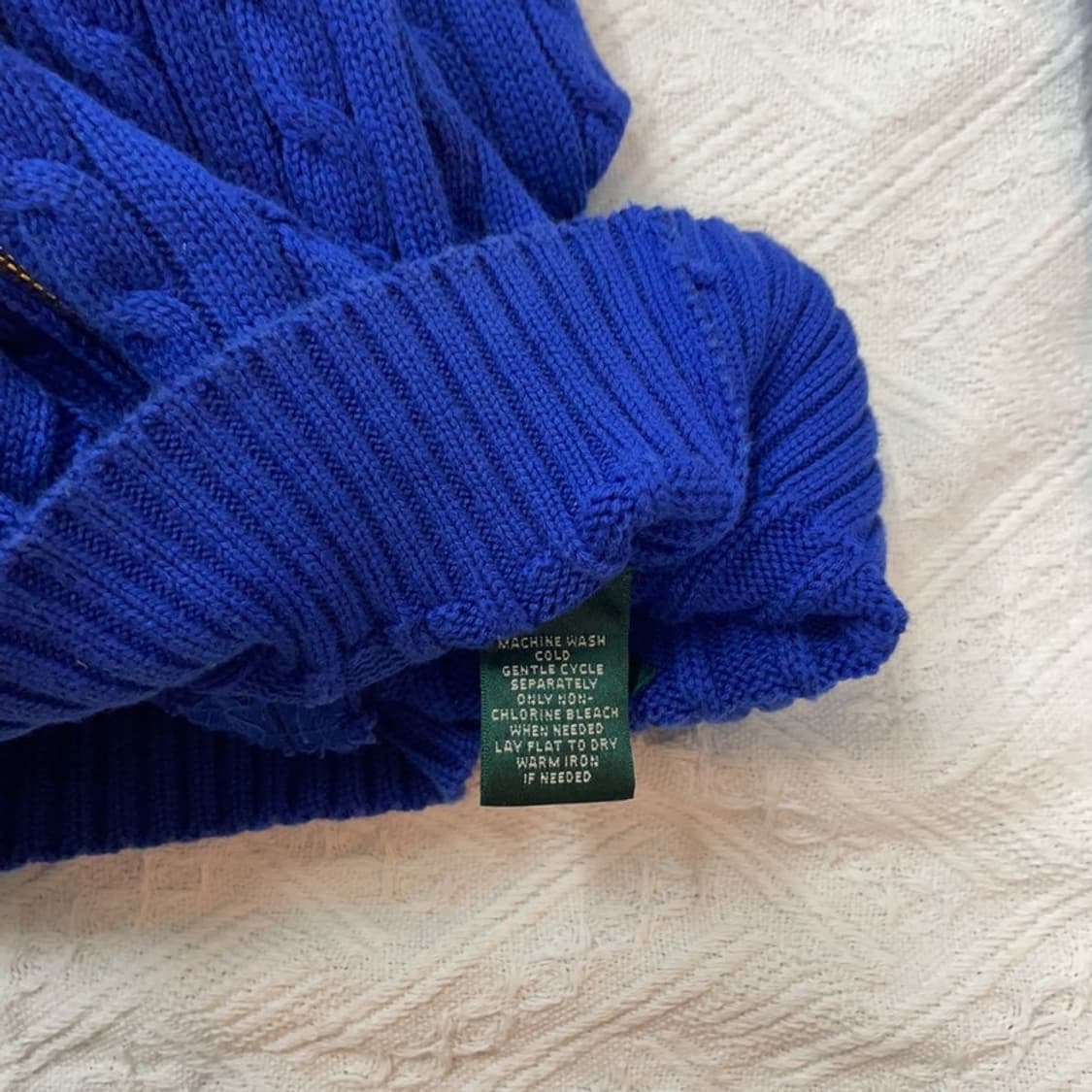 [95] 로렌 랄프로렌 폴로 여자 케이블 니트집업 상품이미지5