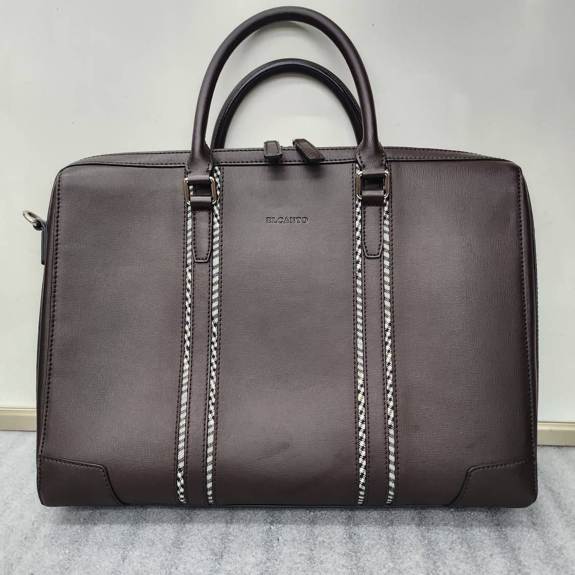 엘칸토 브리프케이스 브라운 40x30x10cm  상품이미지2