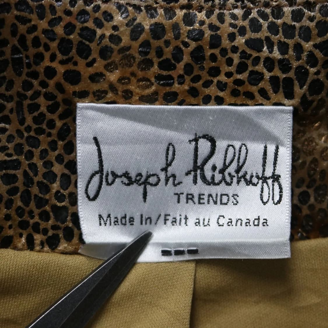 90'S JOSEPH RIBKOFF 호피 패턴 자켓 61915 상품이미지7