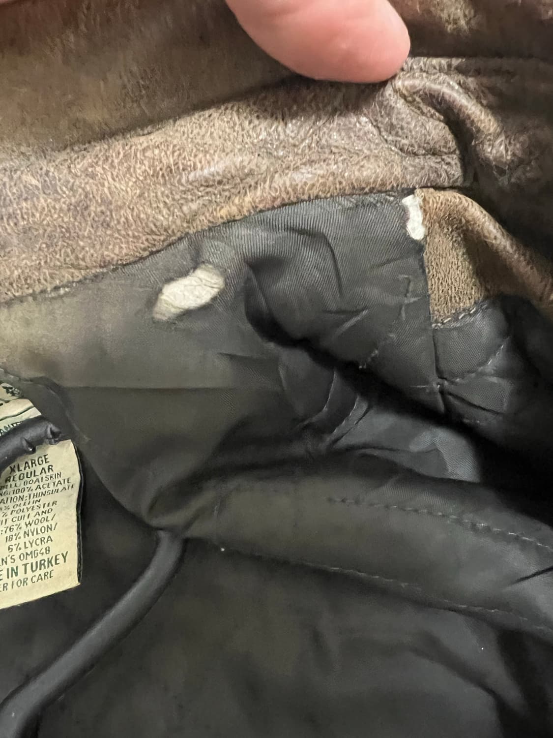 엘엘빈 a2 플라이트 레더자켓 상품이미지4