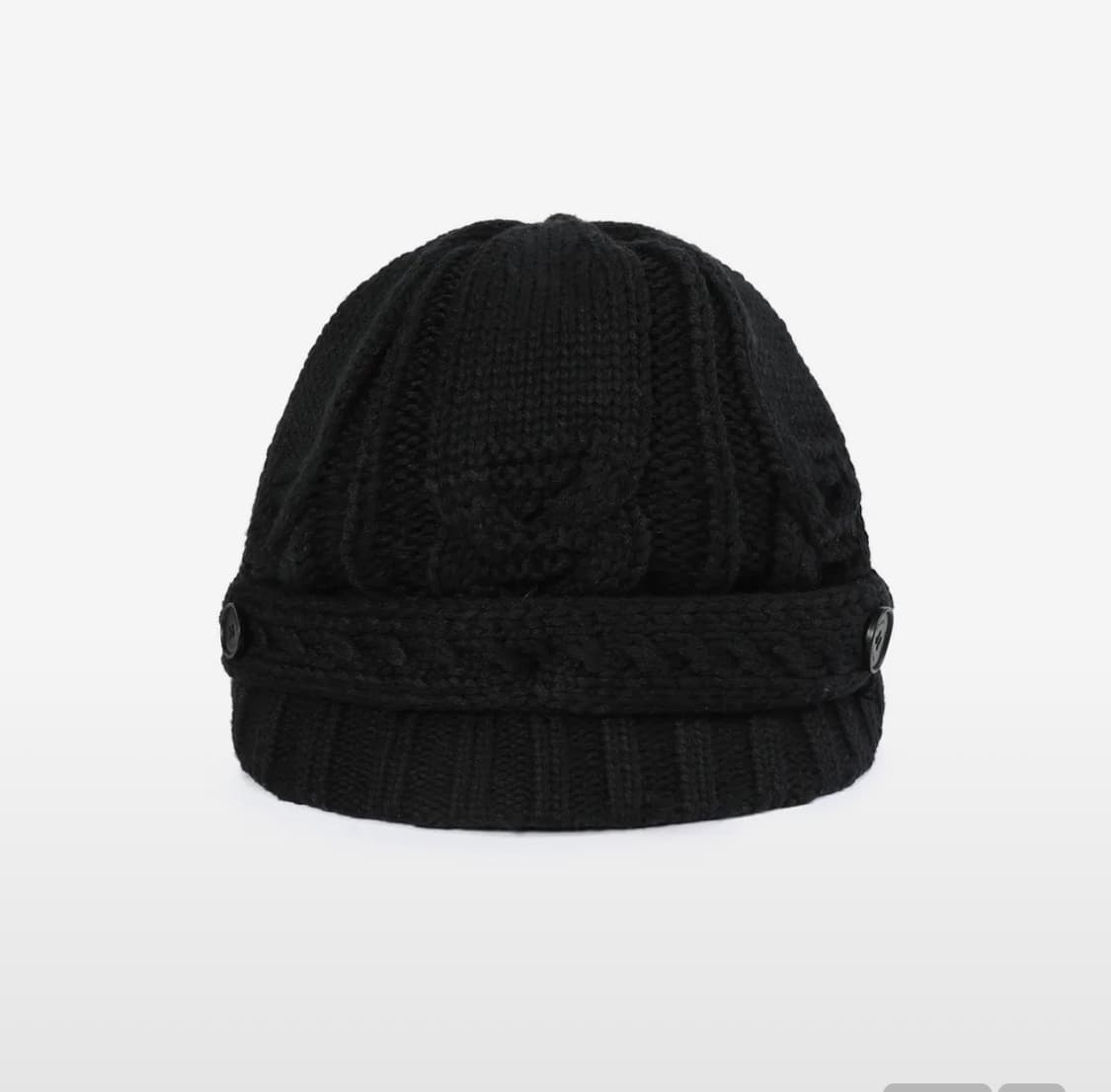 미세키 서울 Cable knit beret BLACK 모자 상품이미지1