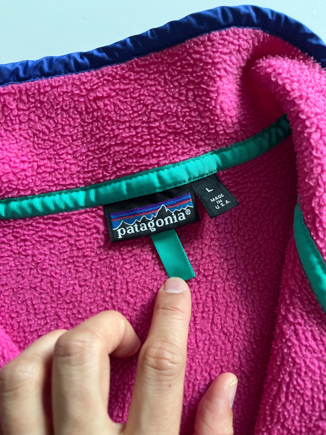 90s Usa 파타고니아 신칠라 빈티지핑크 상품이미지5