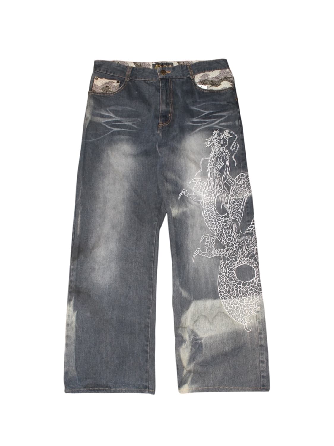 雅結 마사유Oriental Pattern Dragon wide pants 상품이미지1