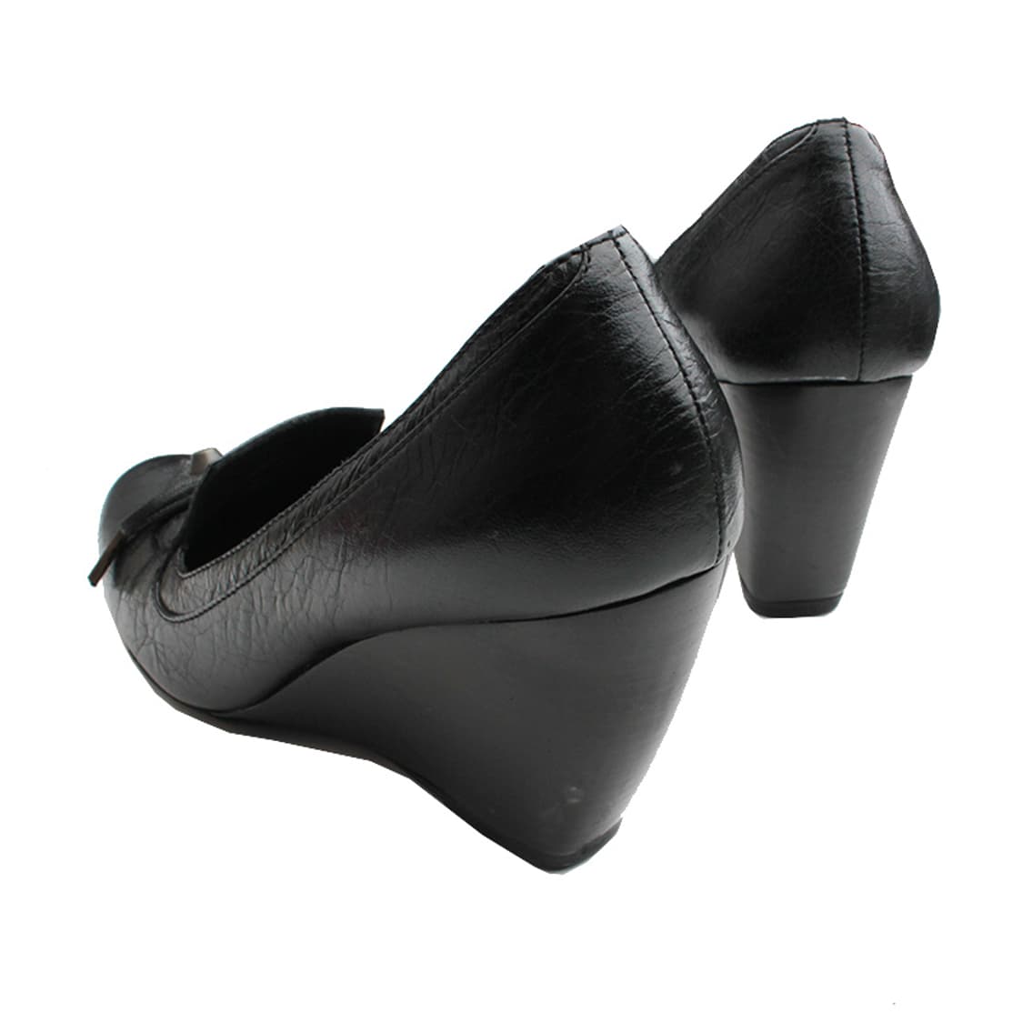 발렌시아가 블랙 스터드 웨지힐 슈즈 35 상품이미지4