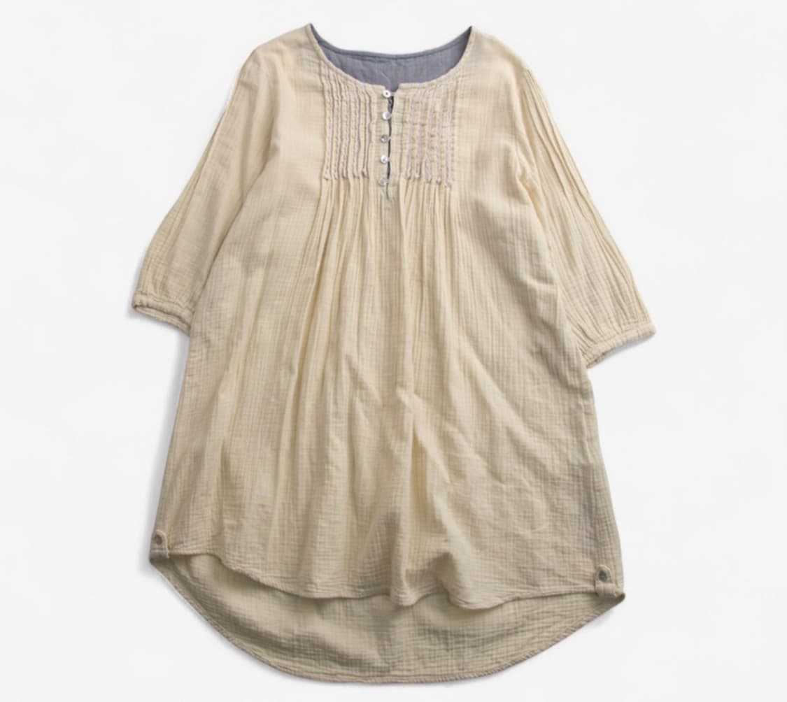 셔링 7부 블라우스 상품이미지1