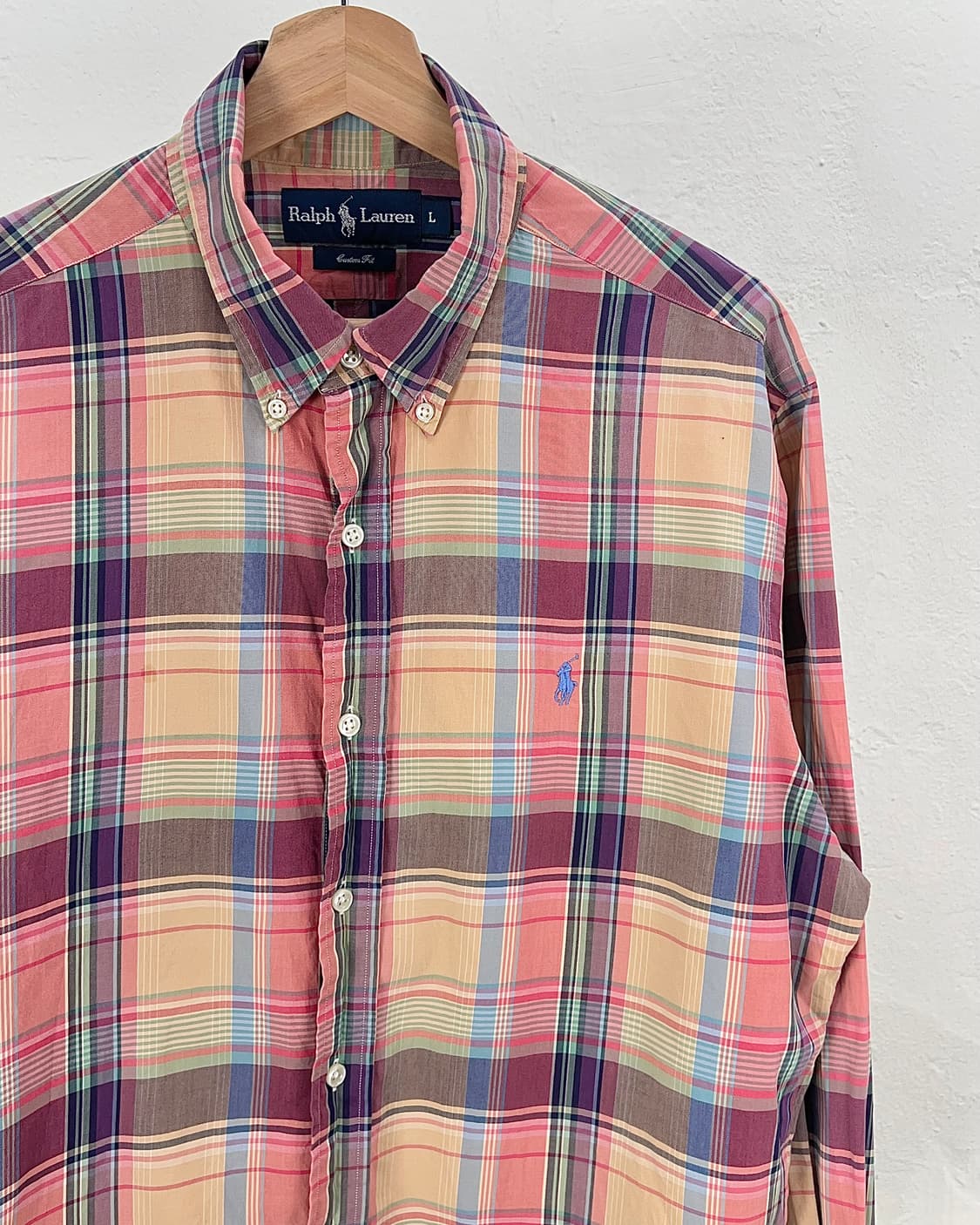랄프로렌 마드라스 멀티 타탄체크 커스텀 셔츠 상품이미지3