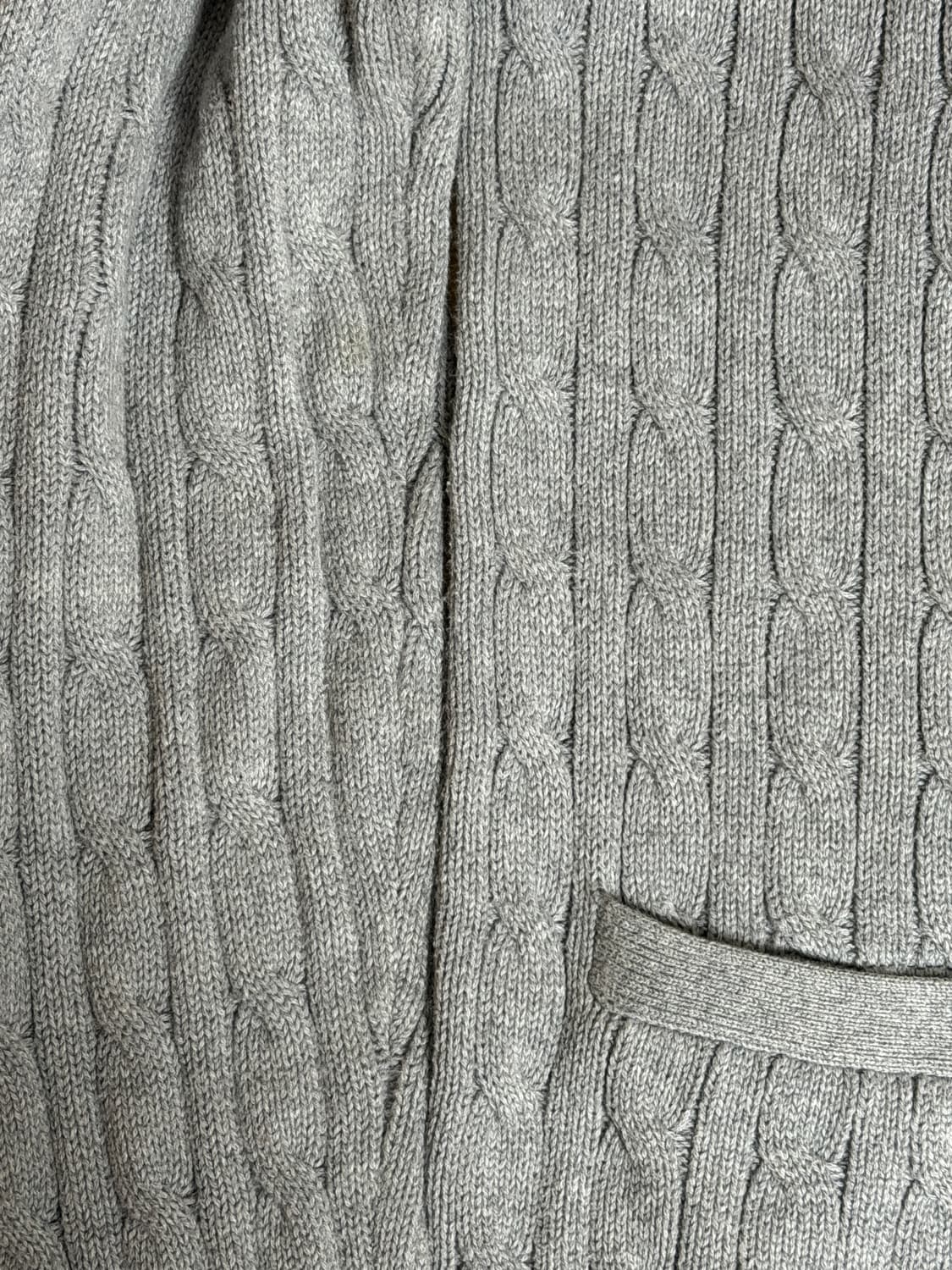 폴로 보이즈 케이블 니트 가디건 그레이 XL 상품이미지4