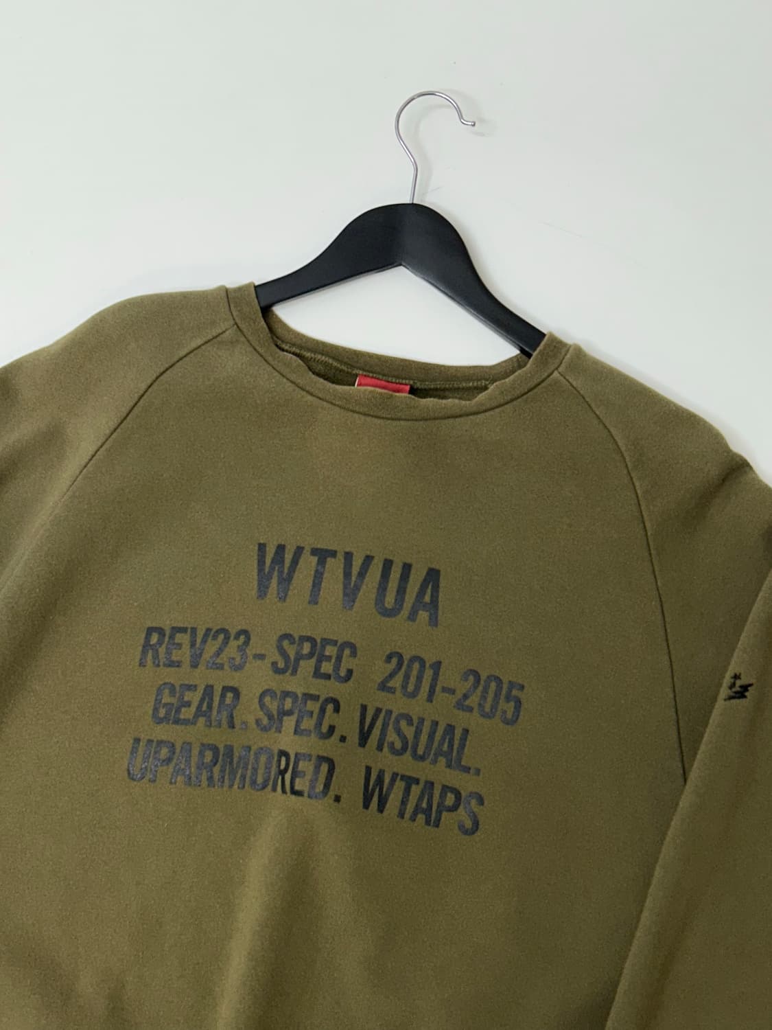 Wtaps 더블 탭스 크루넥 카키 스웻 셔츠  상품이미지1