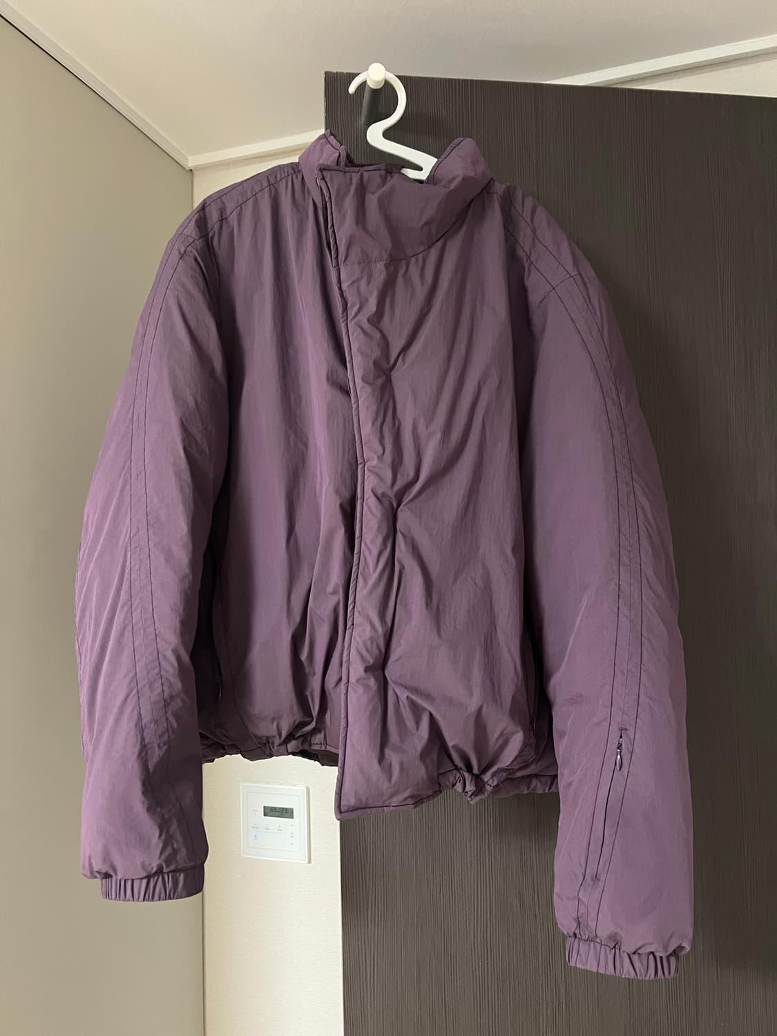 누마레 ee 슈렁큰 패딩 퍼플 m사이즈 상품이미지4