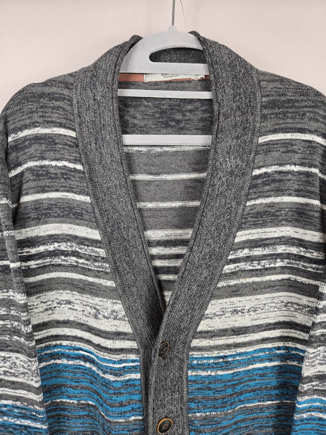 [무료배송]시리즈 100 남성 스트라이프 브이넥 긴팔 니트 가디건 상품이미지2