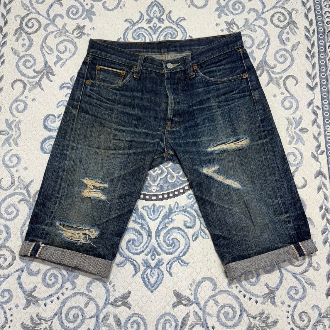 Levi’s 501 (Made in USA) 커스텀 숏 팬츠  상품이미지1