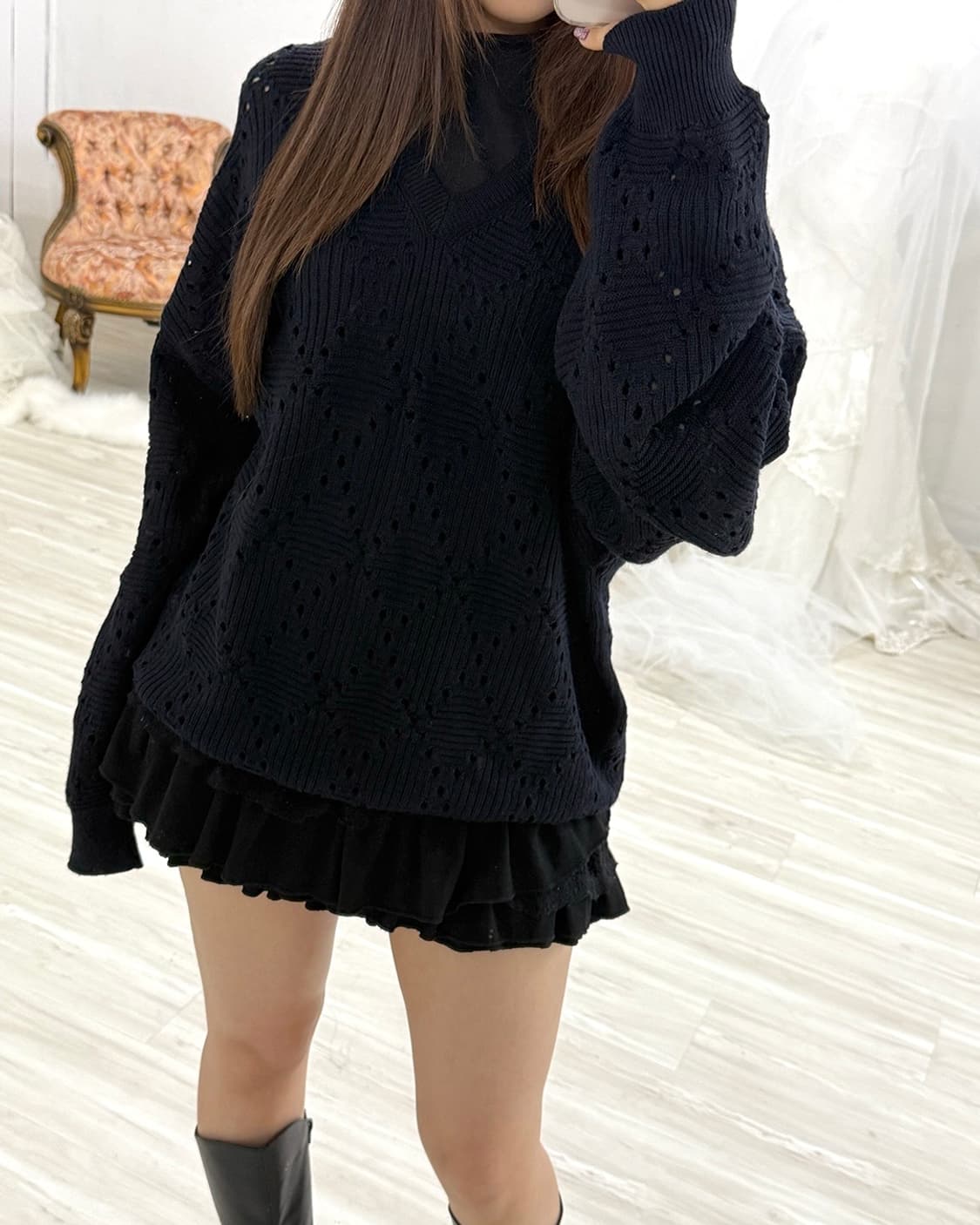 versace navy knit  상품이미지9