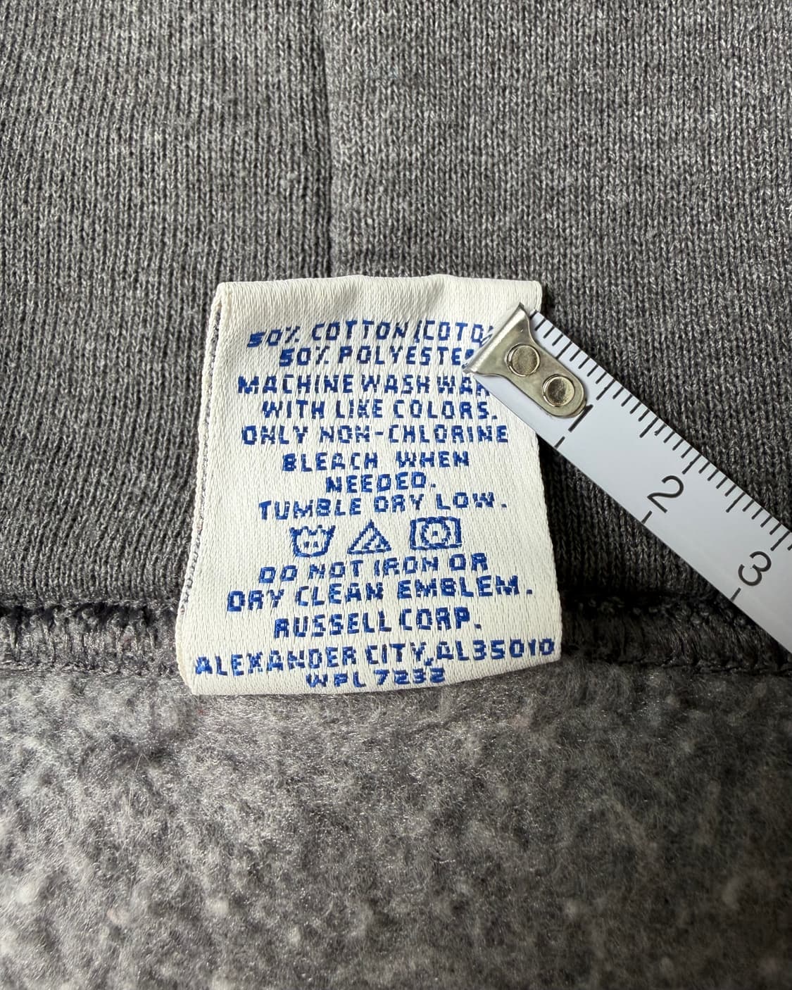 90s Russell Zip Up Hoodie (charcoal) 상품이미지4