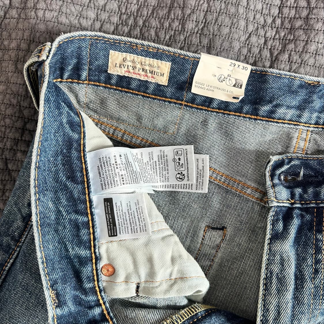 [33x30] 리바이스 프리미엄 568 데님 팬츠 상품이미지7