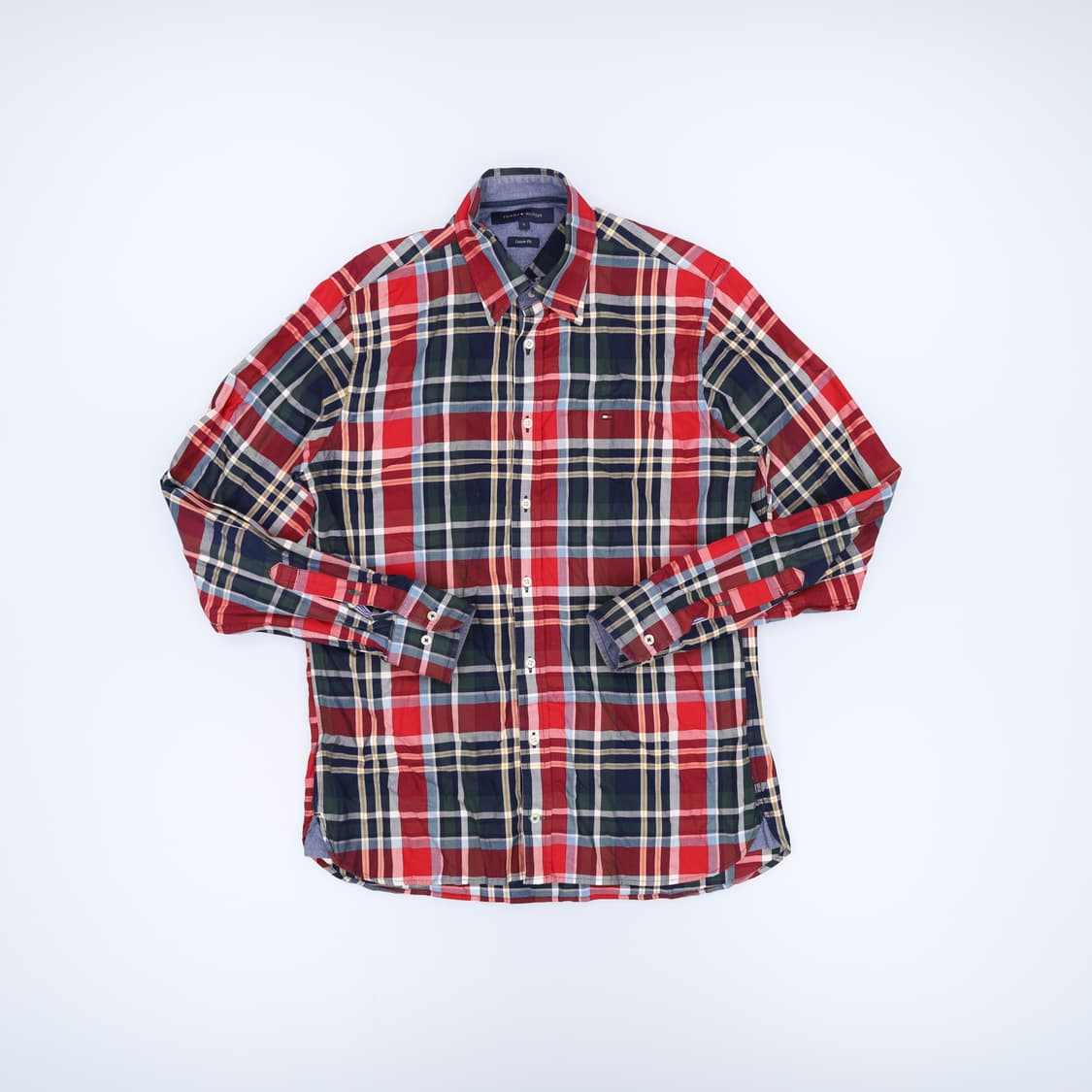 [S] 타미힐피거 커스팀핏 체크 셔츠 1219H1 상품이미지1