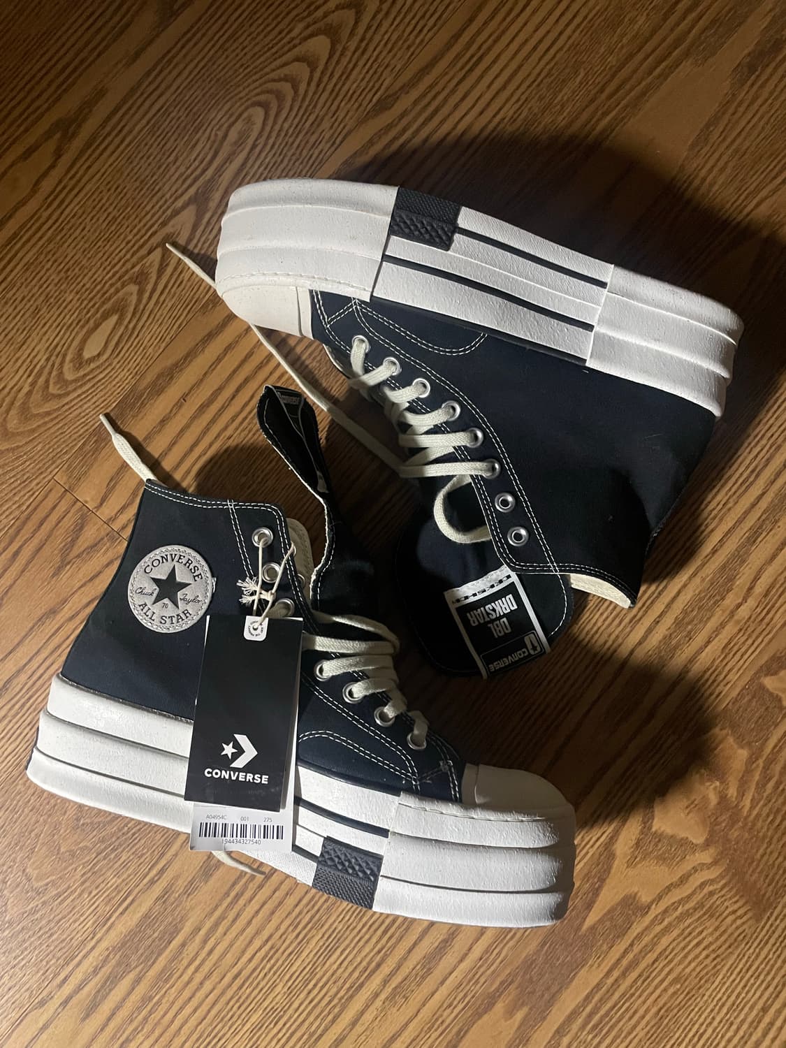 릭오웬스 다크쉐도우 더블 다크스타 컨버스 상품이미지1