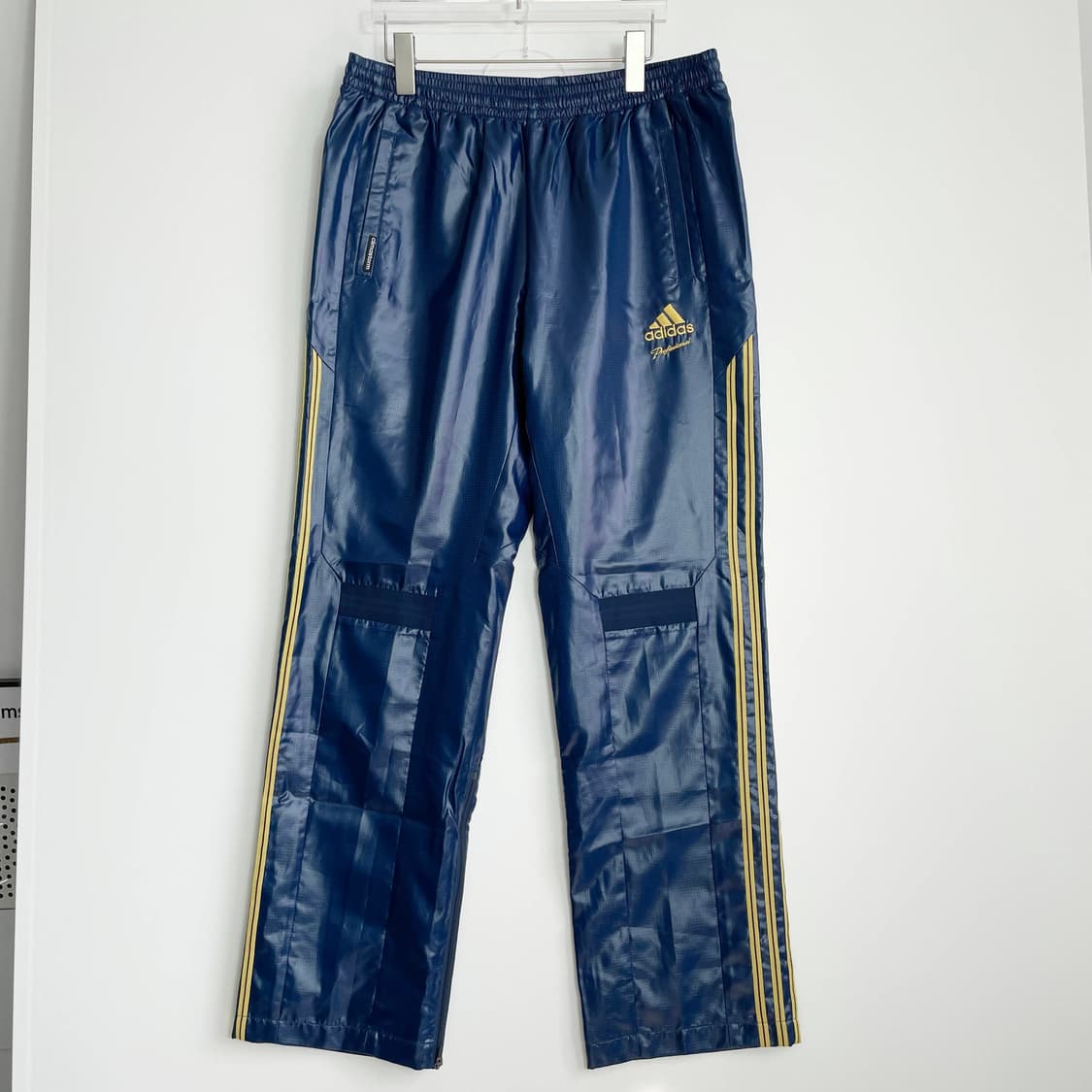 C1 아디다스 올드스쿨 클리마 프루프 배색 나일론 트랙 팬츠 34-36사 상품이미지1