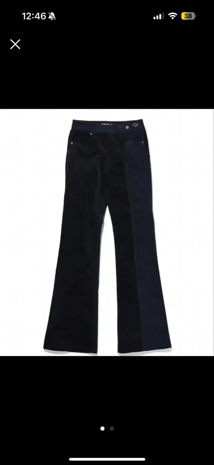 S미스치프 코듀로이 부츠컷 팬츠 조이착용 상품이미지1