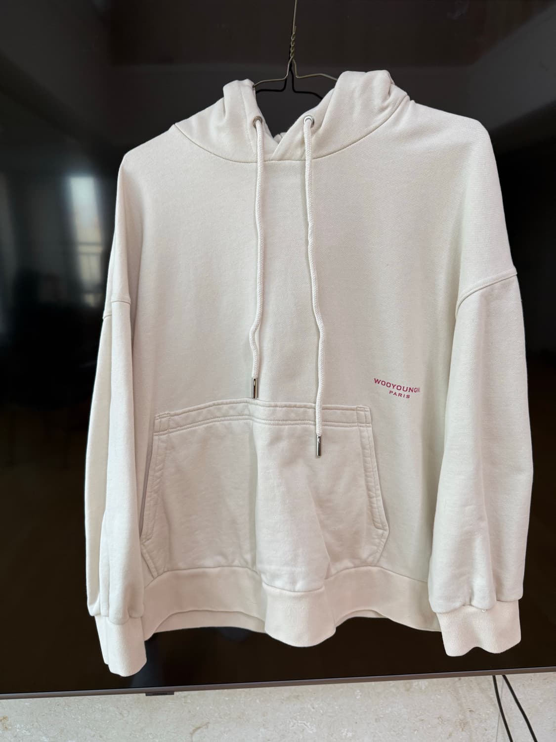 우영미 플라워 21ss 후드 아이보리 46사이즈 상품이미지2