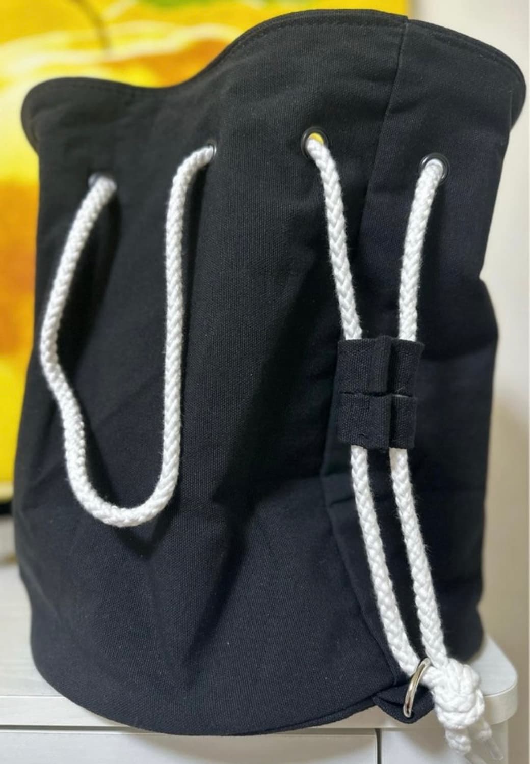 샤넬 블랙 드로스트링 버킷백 상품이미지3