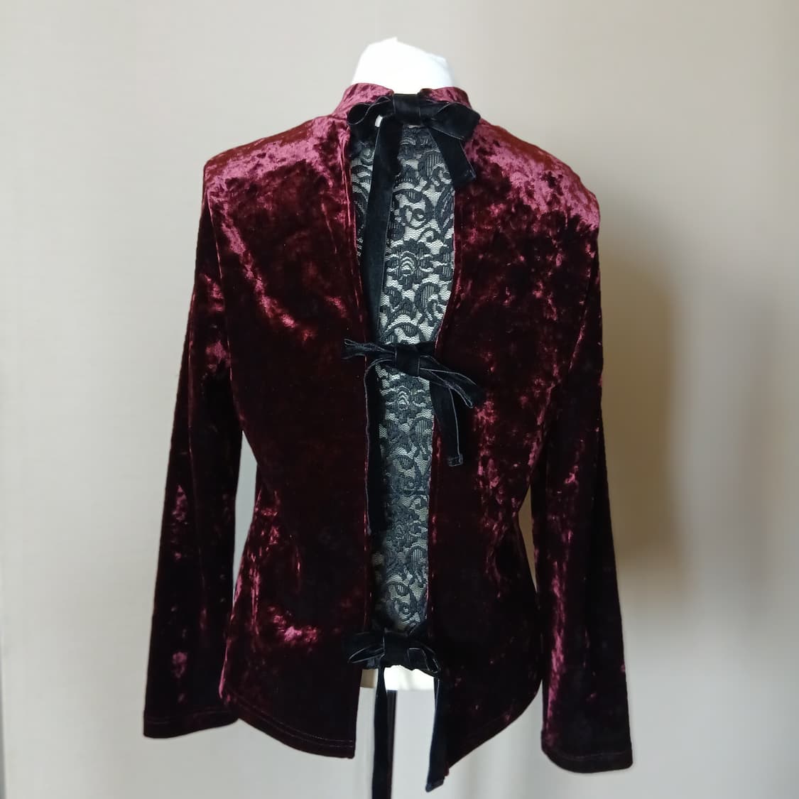 26-3 에고이스트 레이스 벨벳블라우스 55 상품이미지3