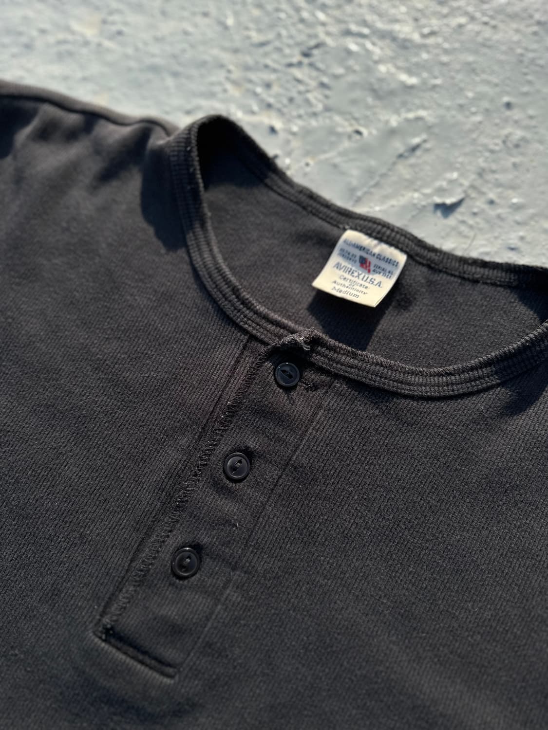 JPN Avirex 아비렉스 헨리넥 이너 셔츠 상품이미지2