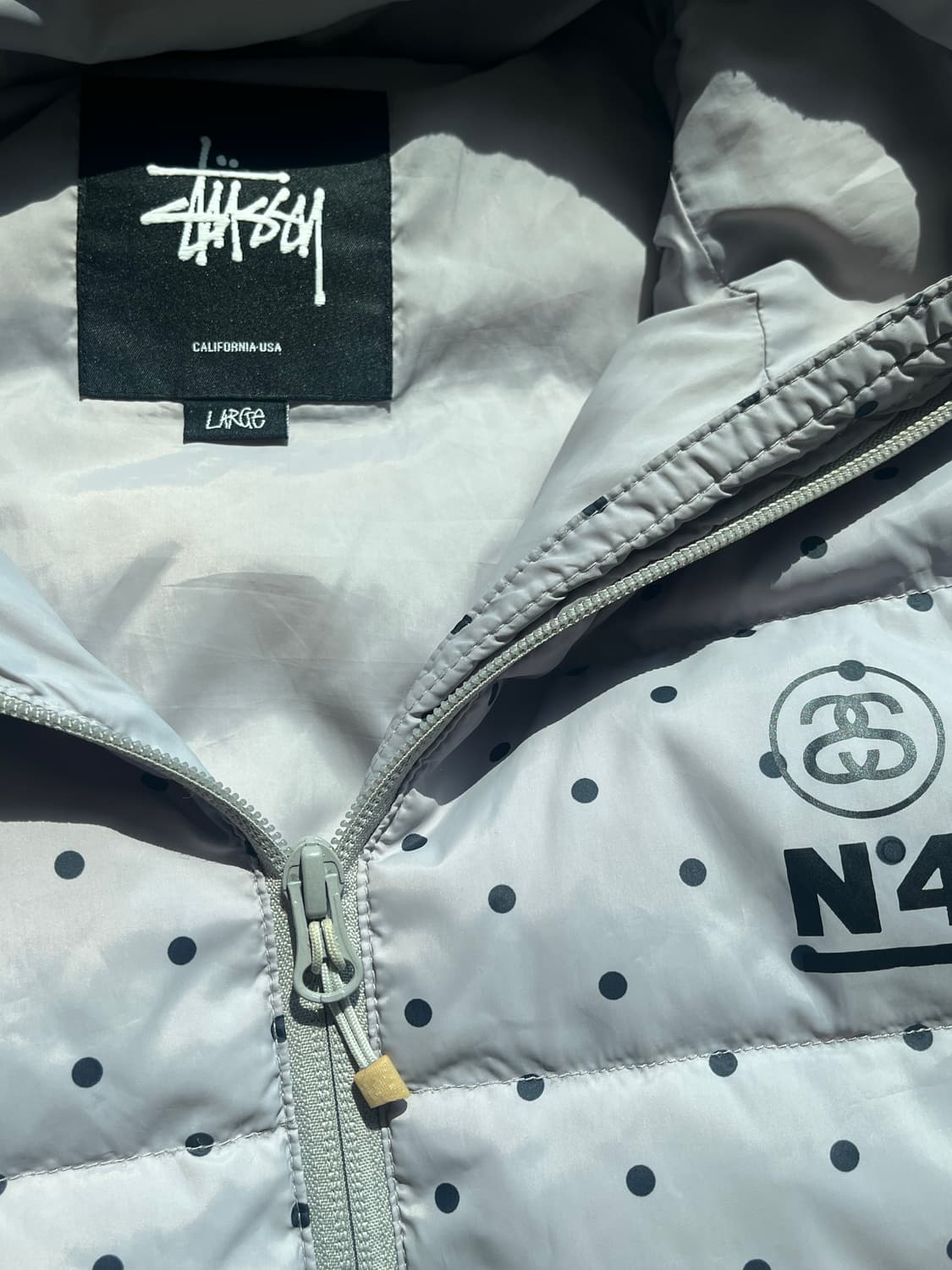 희귀))) 스투시 도트 땡땡이 경량 패딩 상품이미지4