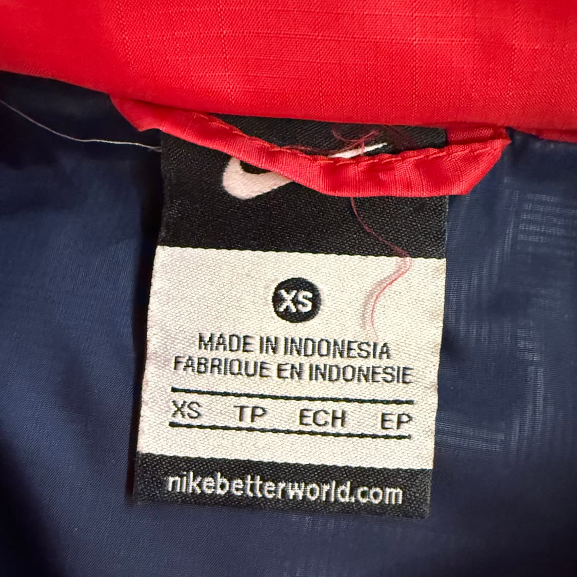 [정품/XS] 나이키 아스날 FC 패딩 점퍼 레드 네이비 b10 상품이미지5