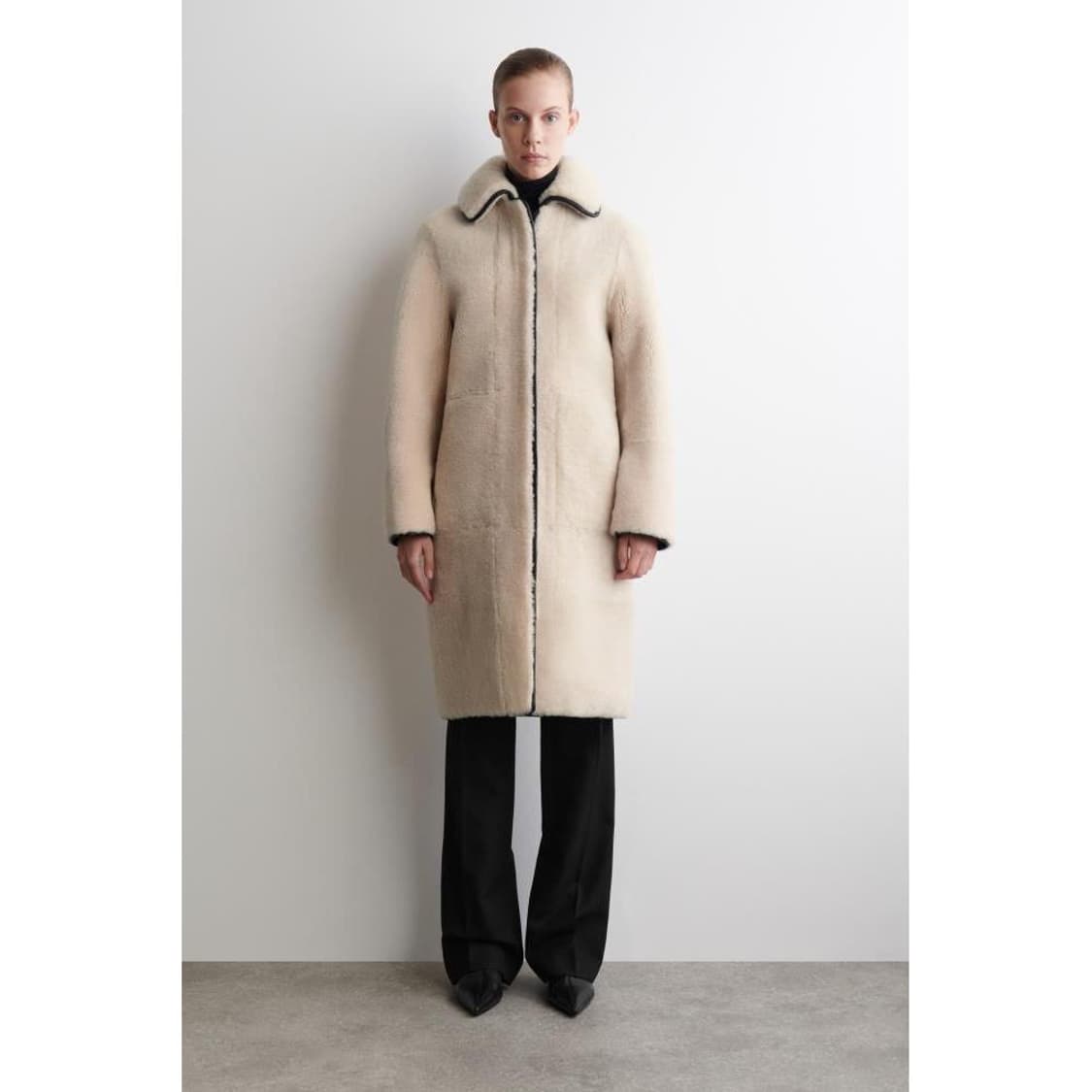 코스 시어링 코트 상품이미지1